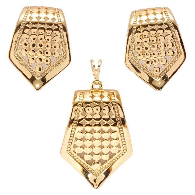 Набор Xuping Позолота 18K Серьги Кулон Галстук фото №2