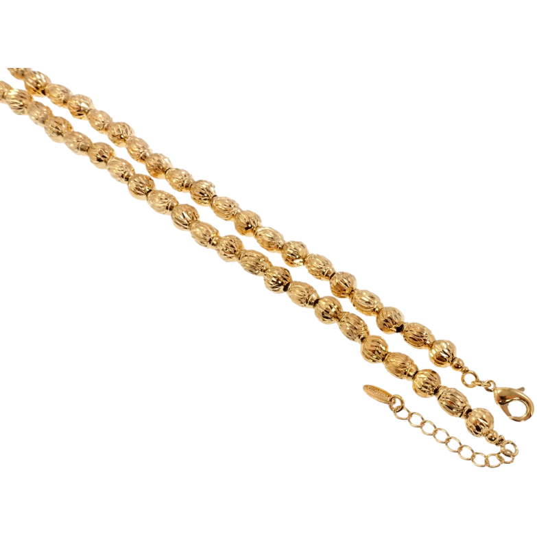 Цепочка Xuping Позолота 18K Плетение Перлина декоративная размер 45-48см х 6мм фото №1