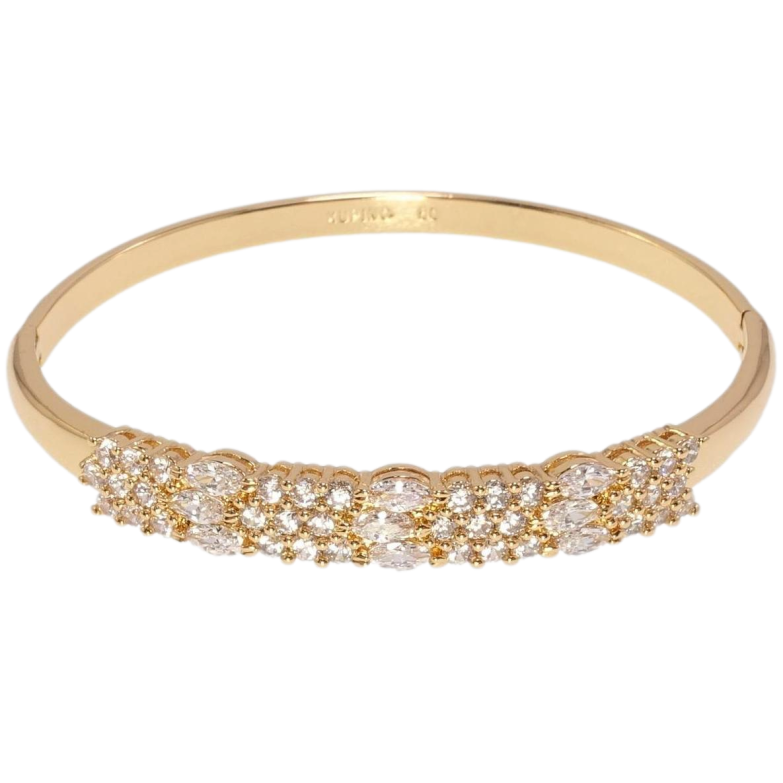 Браслет Xuping Позолота 18K Інкрустація цирконієм ø 6см фото №1