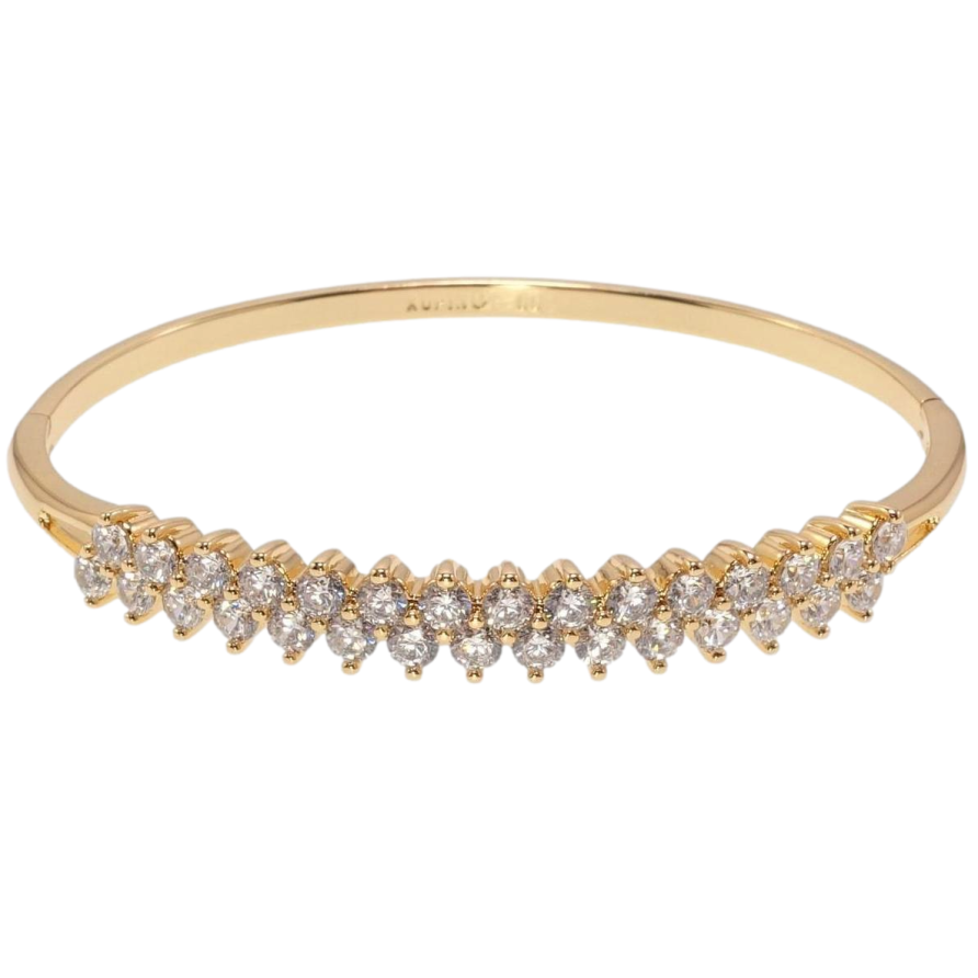 Браслет Xuping Позолота 18K Іскристість ø 6см фото №1 Браслет Xuping Позолота 18K Іскристість ø 6см фото №1