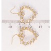 Сережки Xuping Позолота 18K французький замок Сердечки з цирконію фото №2