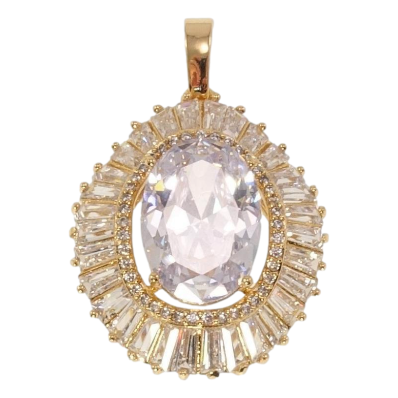 Кулон Xuping Позолота 18K Розкішний блиск кристалів фото №9