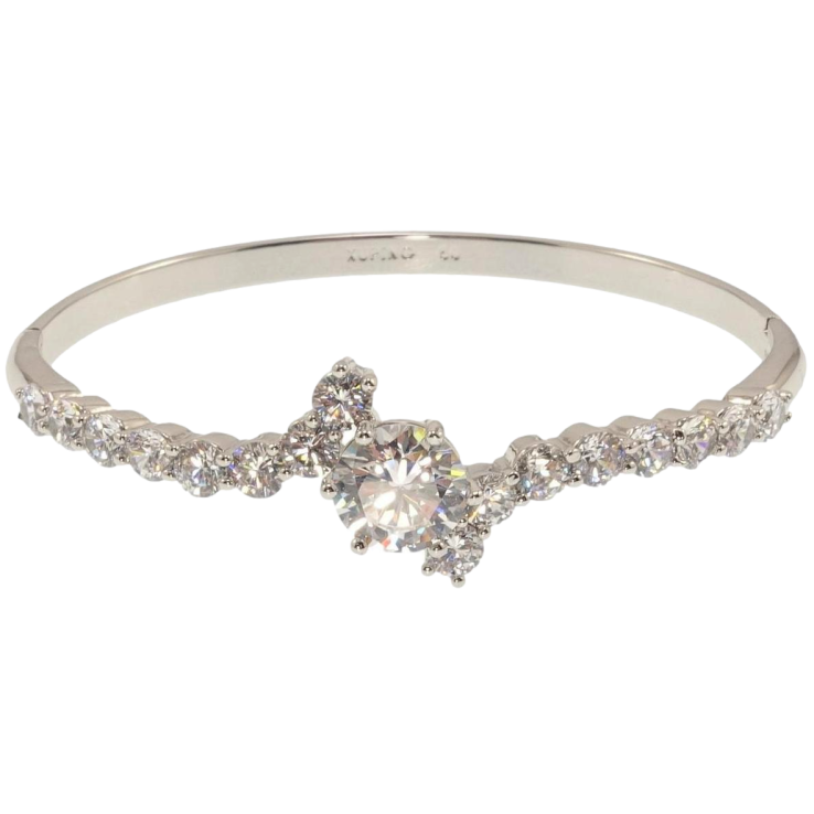 Браслет Xuping Родій Іскристість ø 6см фото №4 Браслет Xuping Родій Іскристість ø 6см фото №4