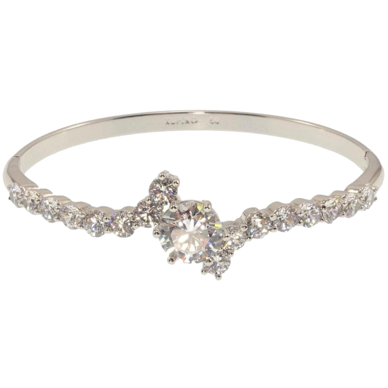 Браслет Xuping Родий Искристость ø 6см фото №1 Браслет Xuping Родий Искристость ø 6см фото №1