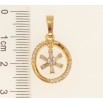 Кулон Xuping Позолота 18K Кристальна зірочка в колечку фото №2
