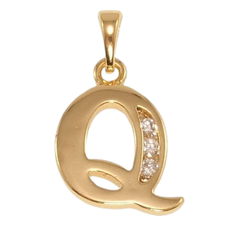 Кулон Xuping Позолота 18K Літера Q фото №14