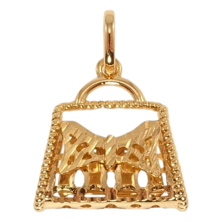 Кулон Xuping Позолота 18K Сумочка с бантиком фото №19