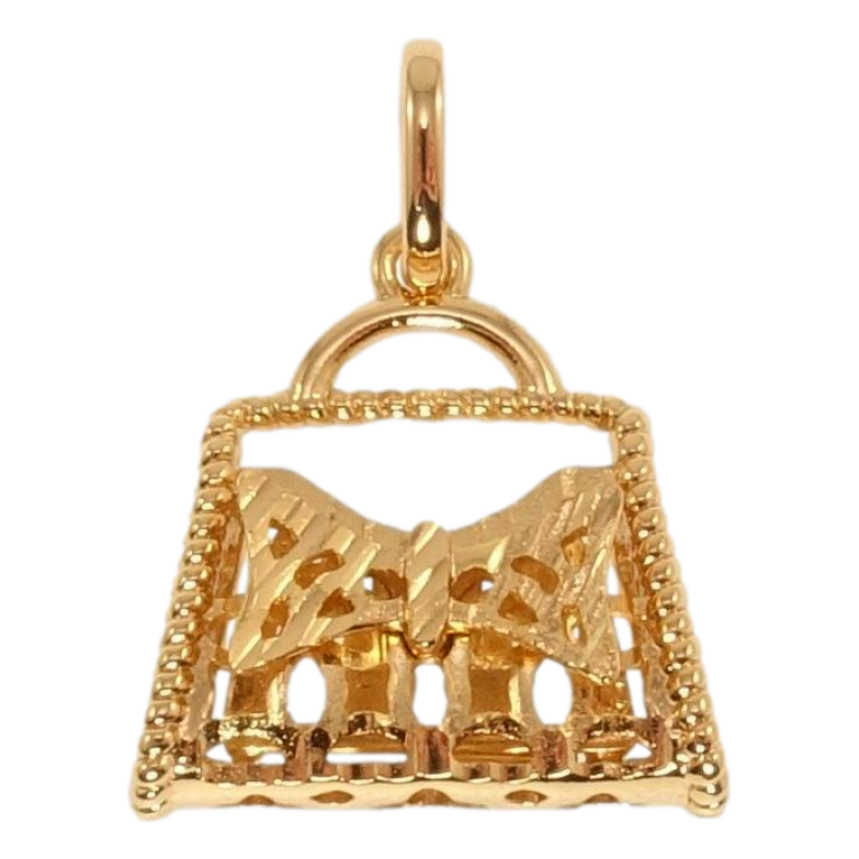 Кулон Xuping Позолота 18K Сумочка с бантиком фото №1