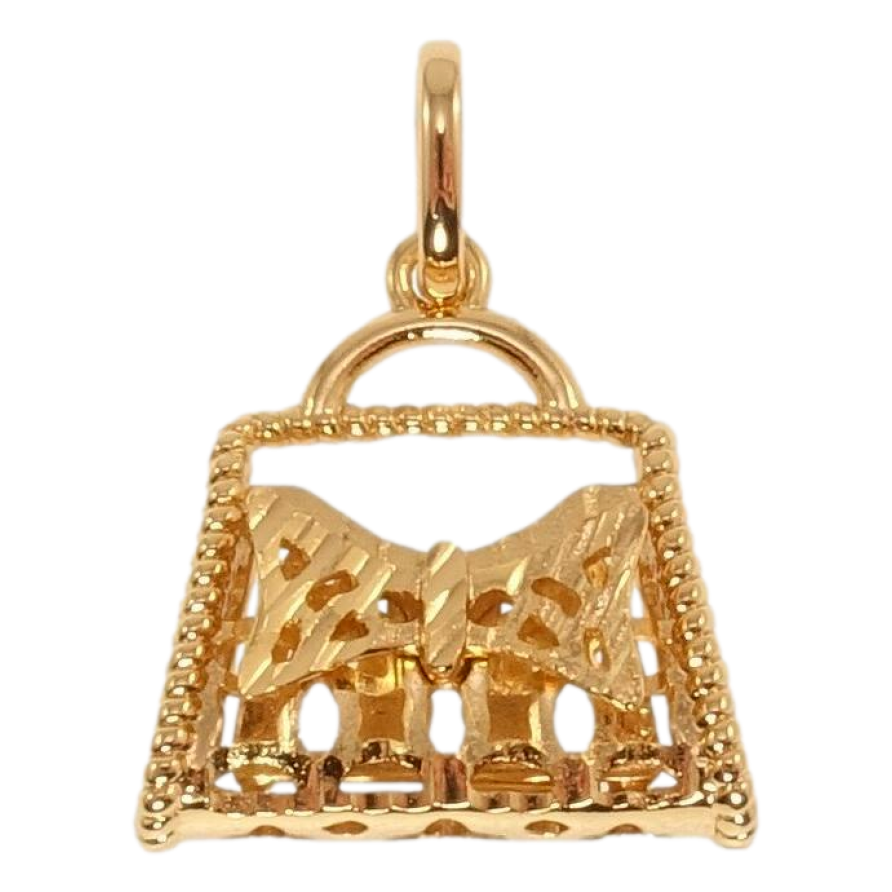 Кулон Xuping Позолота 18K Сумочка с бантиком фото №1