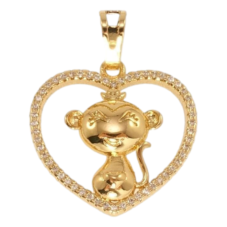 Кулон Xuping Позолота 18K Мавпа в сердечку фото №16 Кулон Xuping Позолота 18K Мавпа в сердечку фото №16