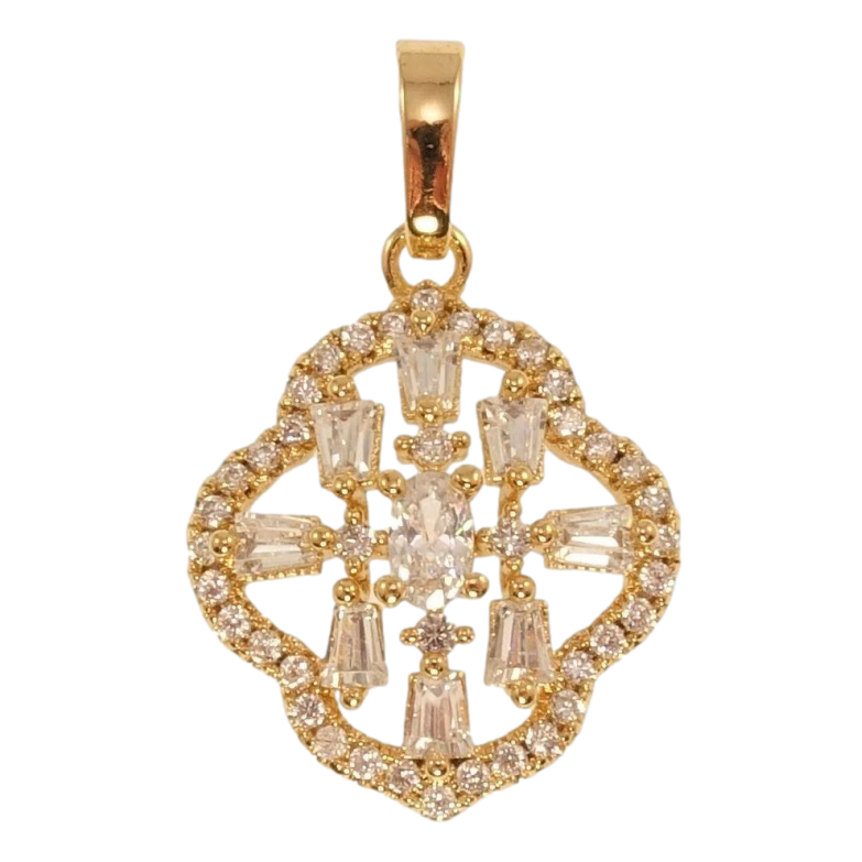 Кулон Xuping Позолота 18K Фігурна підвіска з розсипом цирконію фото №1