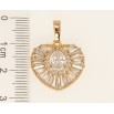 Кулон Xuping Позолота 18K Сердце с цирконием фото №2