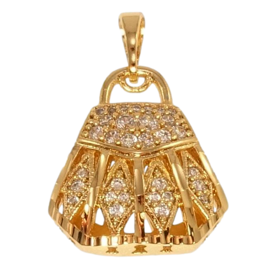 Кулон Xuping Позолота 18K Різна сумочка з цирконієм фото №1 Кулон Xuping Позолота 18K Різна сумочка з цирконієм фото №1