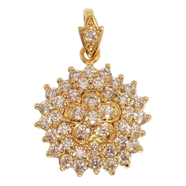 Кулон Xuping Позолота 18K Роскошный кристальный цветок фото №6 Кулон Xuping Позолота 18K Роскошный кристальный цветок фото №6