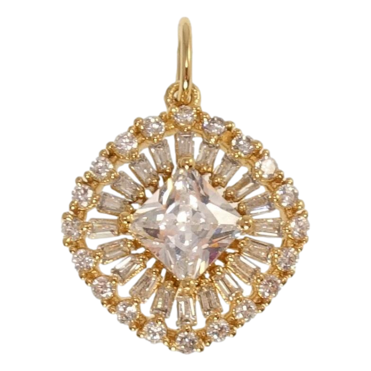 Кулон Xuping Позолота 18K Кристальне мерехтіння фото №2