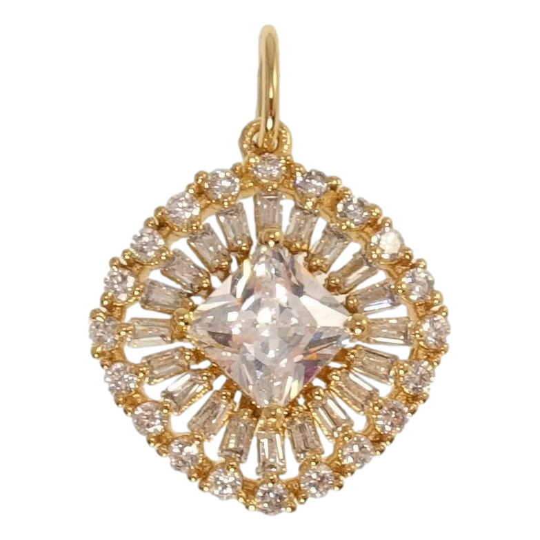 Кулон Xuping Позолота 18K Кристальне мерехтіння фото №1