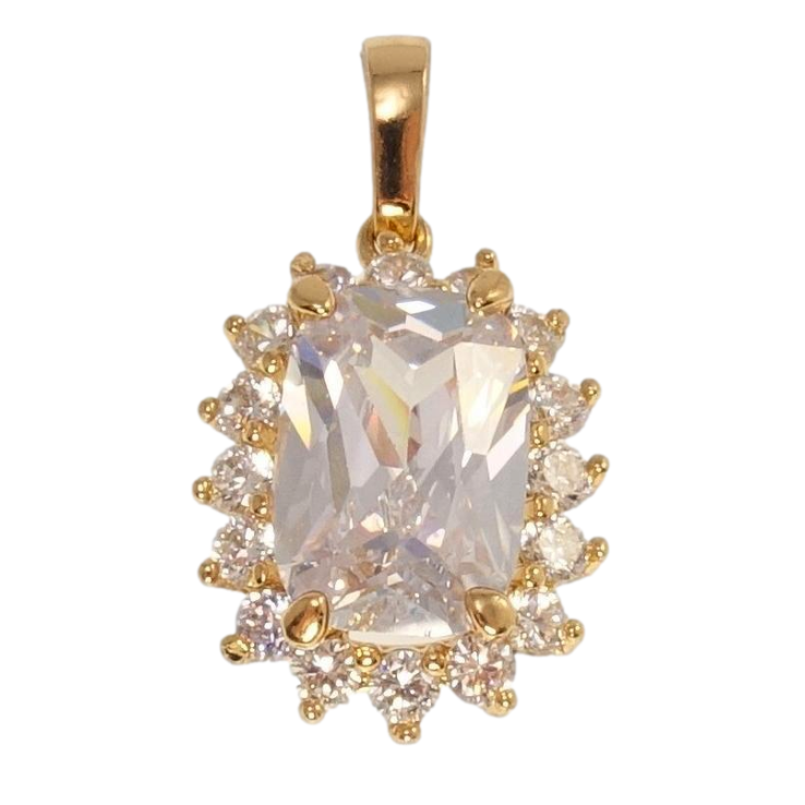 Кулон Xuping Позолота 18K Кристал у променистому обрамленні цирконію фото №10