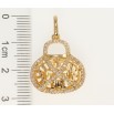 Кулон Xuping Позолота 18K Сумочка с резным узором и цирконием фото №2