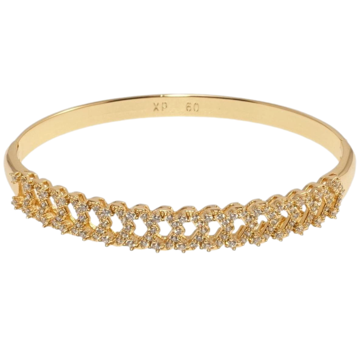 Браслет Xuping Позолота 18K Колосок інкрустація цирконієм ø 6см фото №23