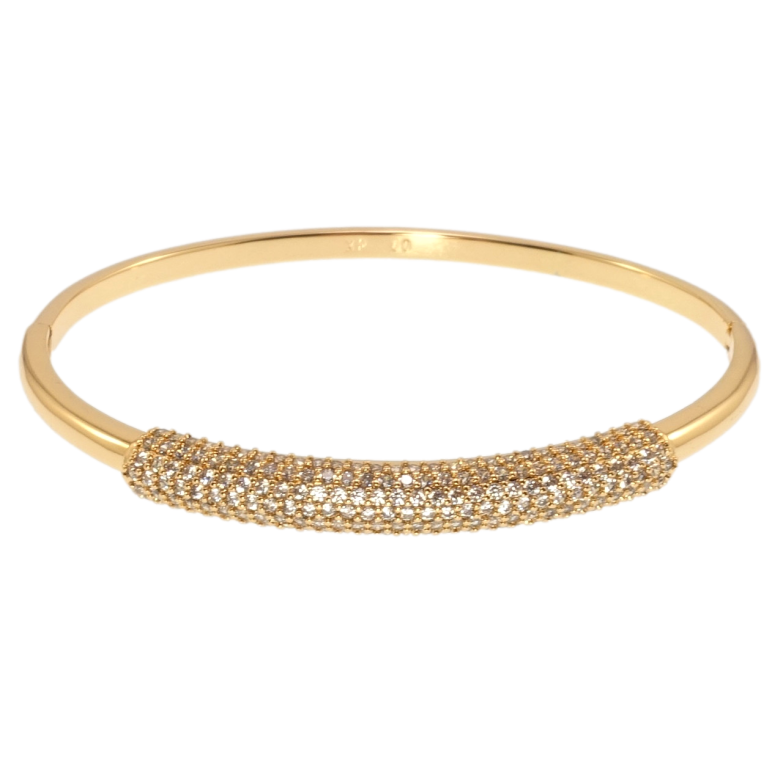 Браслет Xuping Позолота 18K Инкрустация цирконием ø 6см фото №1