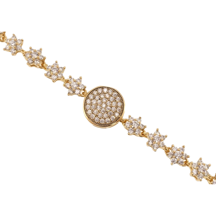 Браслет Xuping Позолота 18K Кристальні квіточки довжина з дод. замком 16,17.5см х 5-11мм фото №16