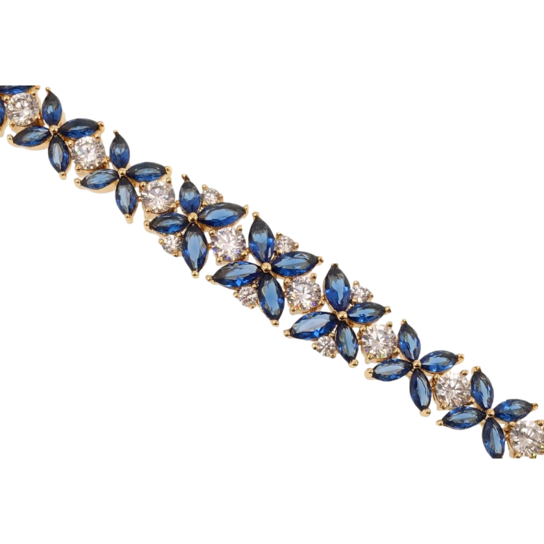 Браслет Xuping Позолота 18K Квіткова досконалість довжина з дод. замком 17,19см х 8-10мм фото №1