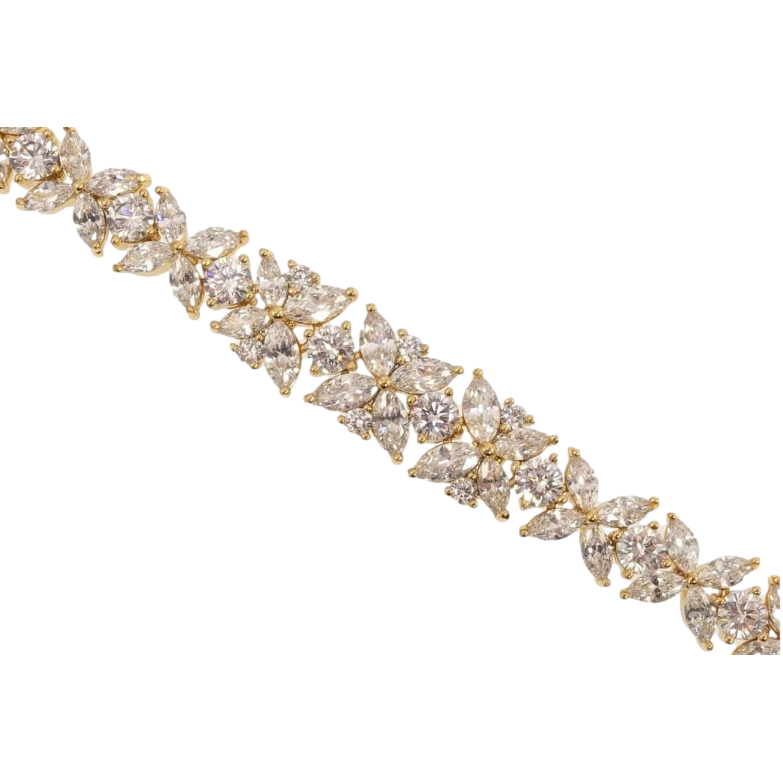 Браслет Xuping Позолота 18K Квіткова досконалість довжина з дод. замком 17,19см х 8-10мм фото №1