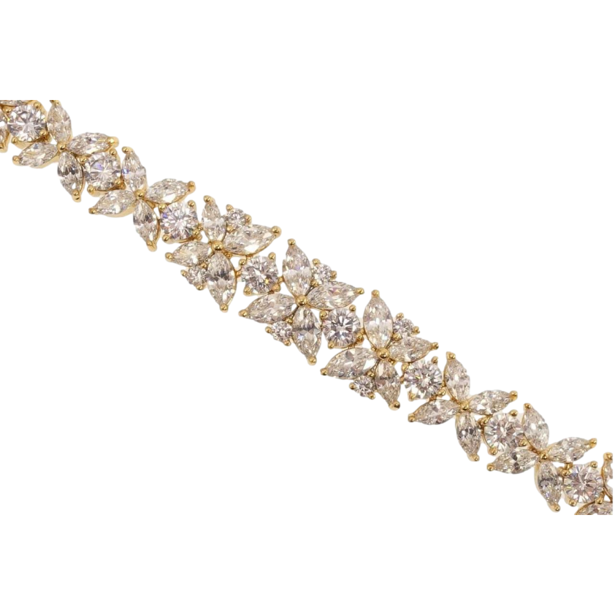 Браслет Xuping Позолота 18K Квіткова досконалість довжина з дод. замком 17,19см х 8-10мм фото №1