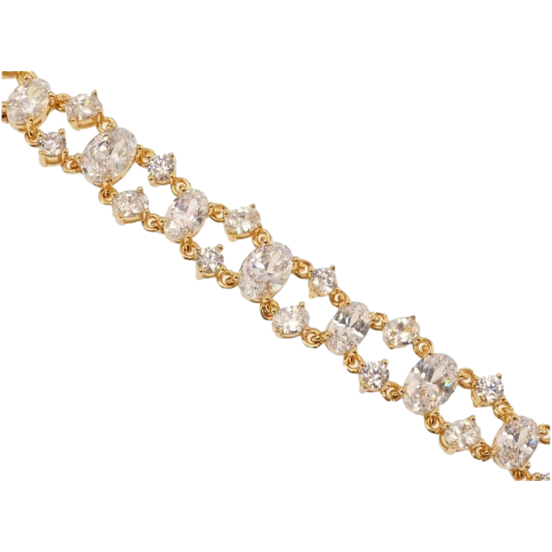 Браслет Xuping Позолота 18K Очарование длина с доп.замком 17,18.5см х 6-10мм фото №1