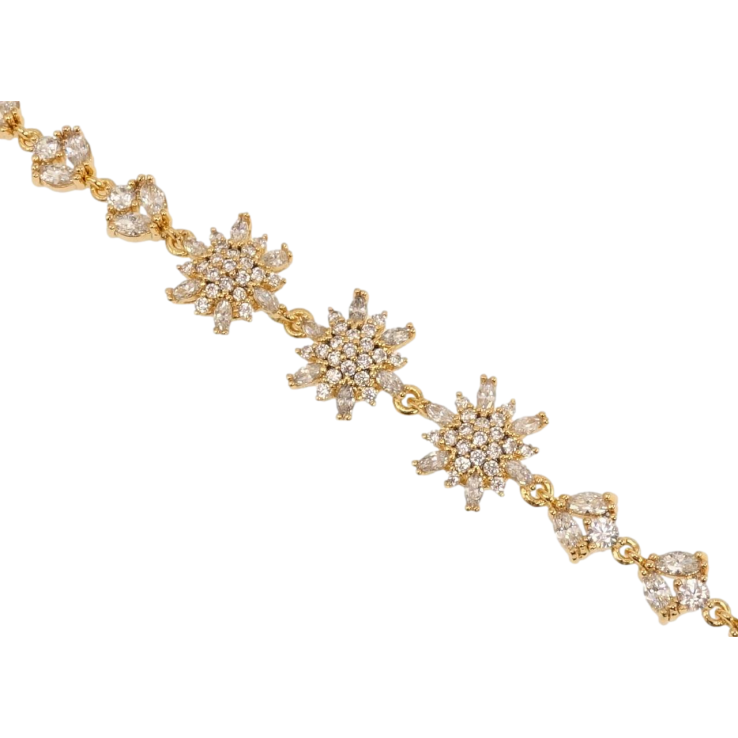 Браслет Xuping Позолота 18K Лучистость длина с доп. цепочкой 16-19см х 6-10мм фото №23