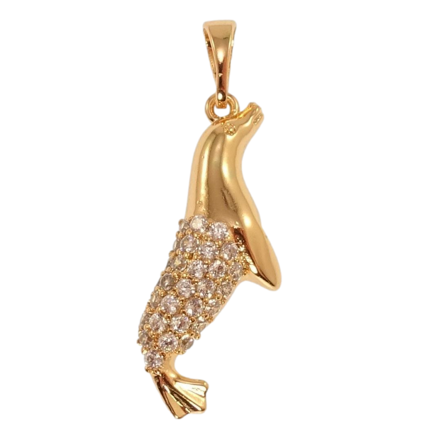 Кулон Xuping Позолота 18K Тюлень инкрустация цирконием фото №1