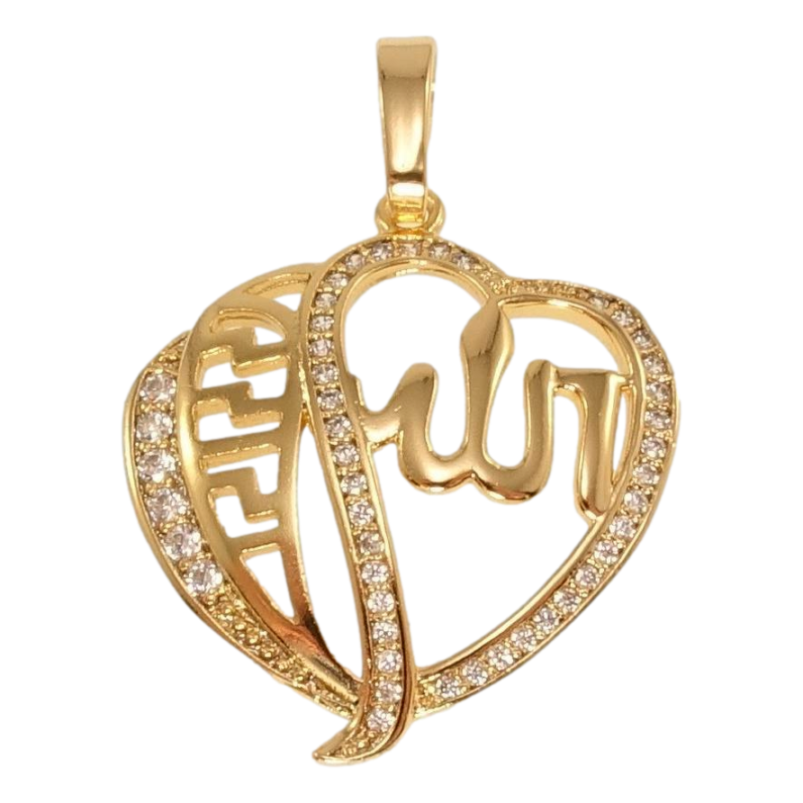 Кулон Xuping Позолота 18K Фигурная Мусульманская подвеска с надписью Аллах фото №1