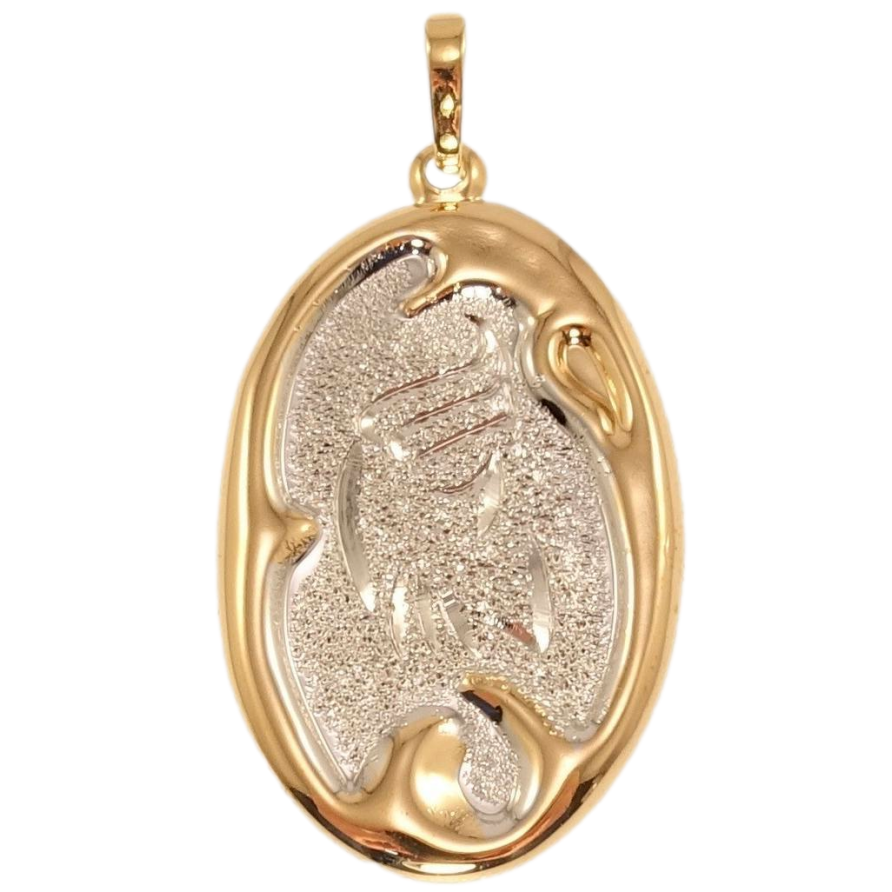 Кулон Xuping Позолота + Родій Овальний Медальйон Знак Зодіаку Козеріг фото №1