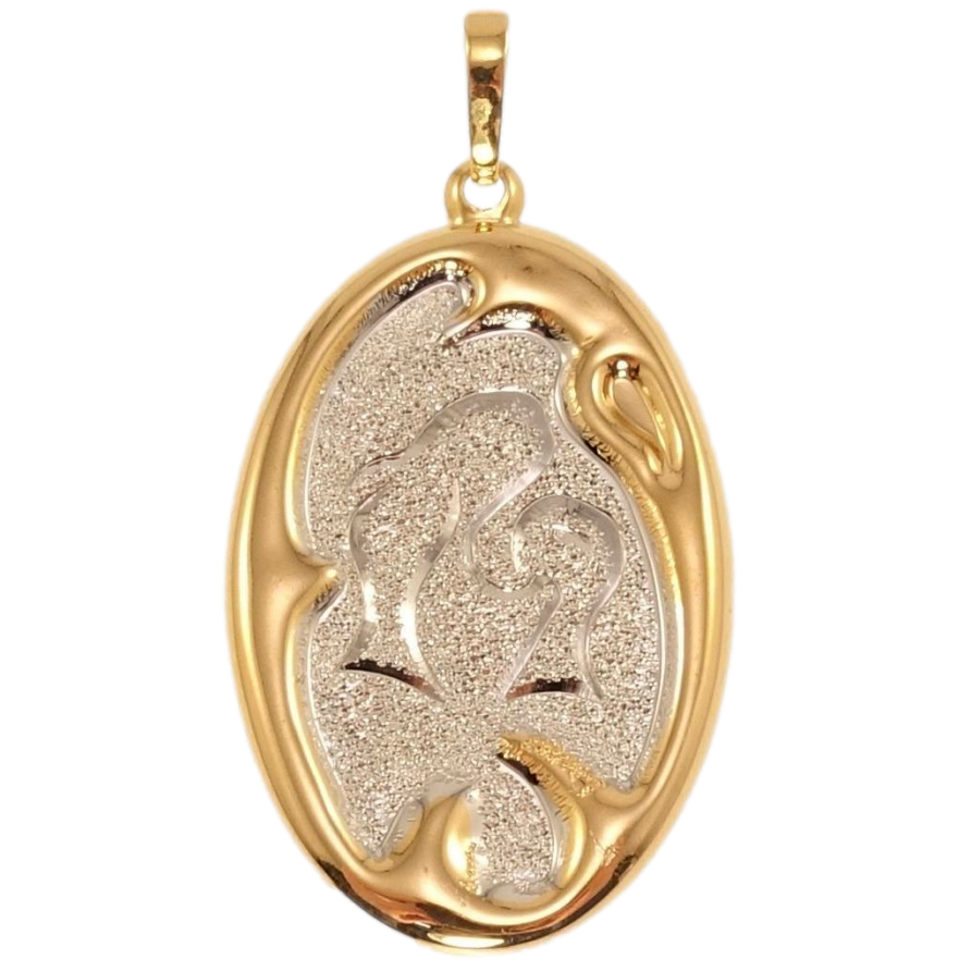 Кулон Xuping Позолота + Родій Овальний Медальйон Знак Зодіаку Риби фото №1