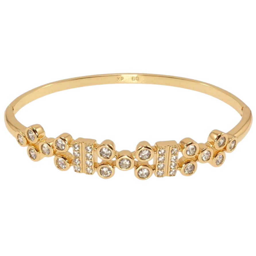 Браслет Xuping Позолота 18K Декоративный орнамент цирконием ø 6,2см фото №1