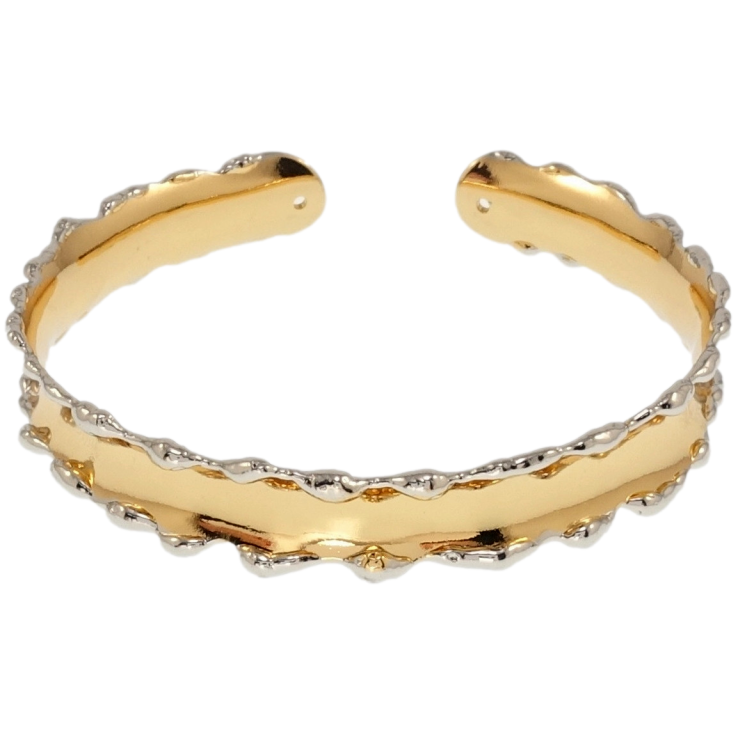 Браслет Xuping Позолота + Родій Фантазія ø 6см, вільний розмір фото №8 Браслет Xuping Позолота + Родій Фантазія ø 6см, вільний розмір фото №8