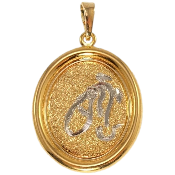 Кулон Xuping Позолота + Родій Медальйон Знак Зодіаку Водолій фото №3