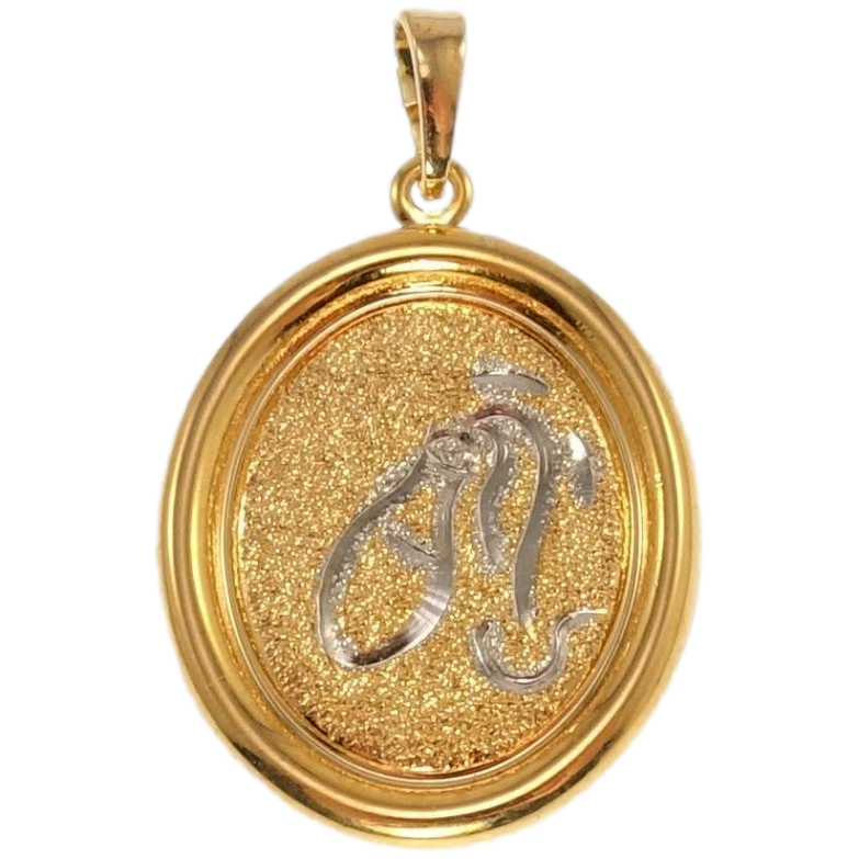 Кулон Xuping Позолота + Родий Медальон Знак Зодиака Водолей фото №1