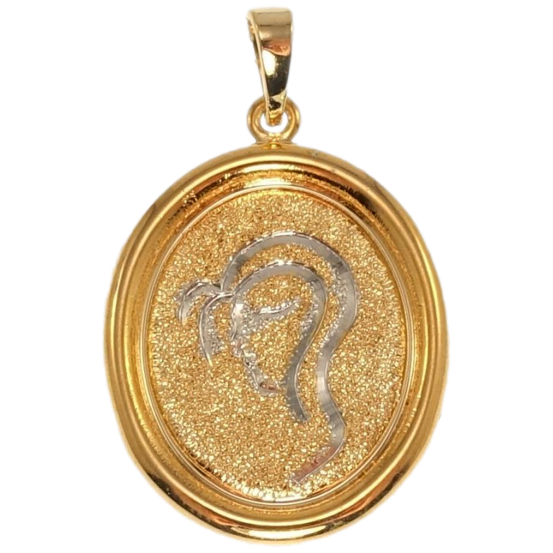 Кулон Xuping Позолота + Родий Медальон Знак Зодиака Дева фото №1