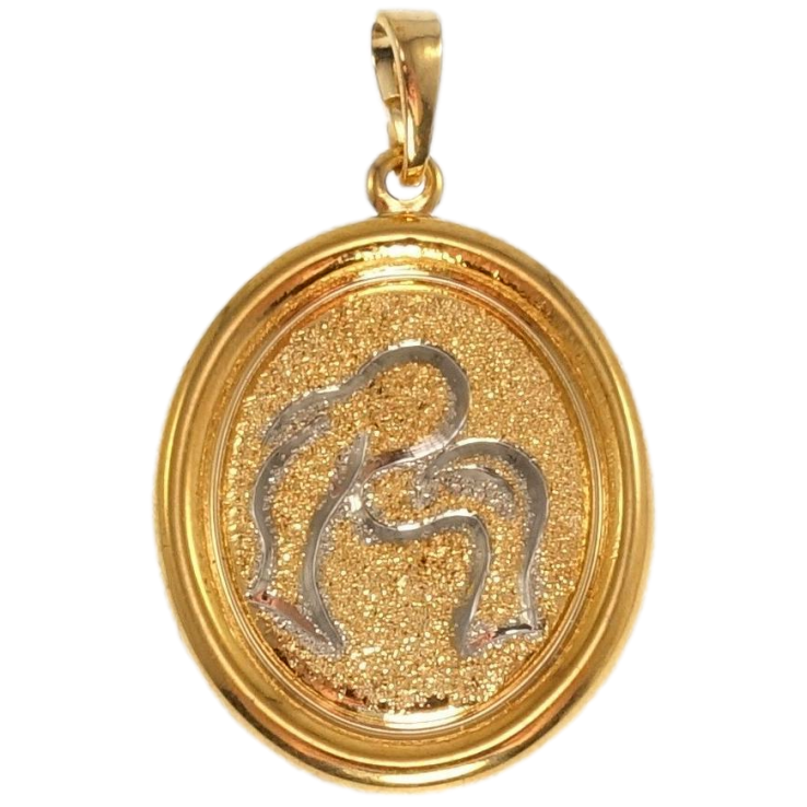 Кулон Xuping Позолота + Родій Медальйон Знак Зодіаку Риби фото №20