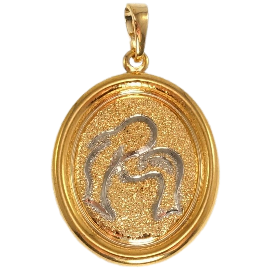 Кулон Xuping Позолота + Родій Медальйон Знак Зодіаку Риби фото №1