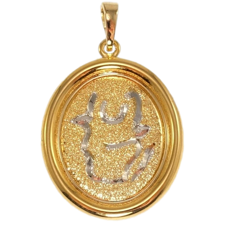 Кулон Xuping Позолота + Родий Медальон Знак Зодиака Телец фото №1