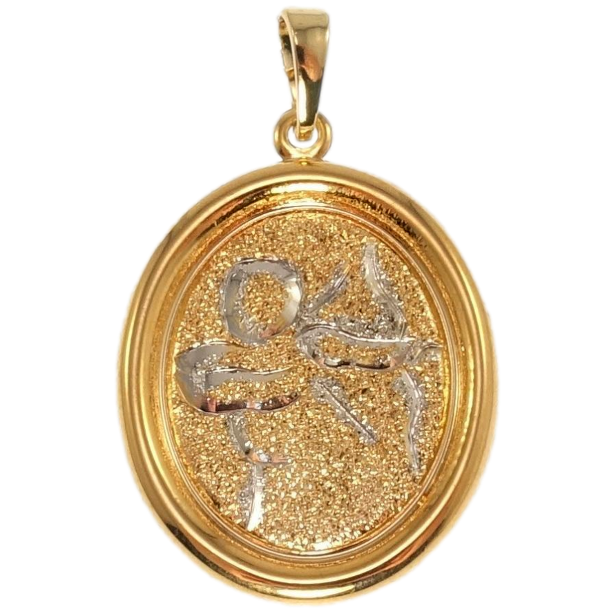 Кулон Xuping Позолота + Родій Медальйон Знак Зодіаку Стрілець фото №1