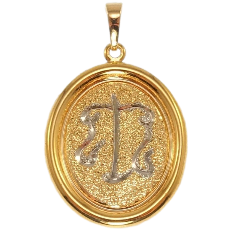 Кулон Xuping Позолота + Родій Медальйон Знак Зодіаку Терези фото №1