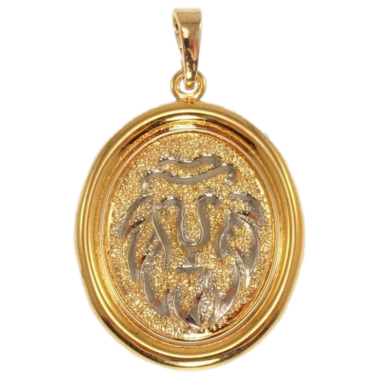 Кулон Xuping Позолота + Родій Медальйон Знак Зодіаку Лев фото №12