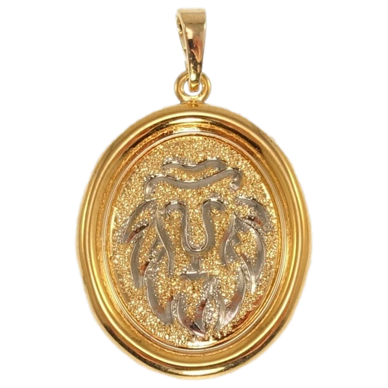 Кулон Xuping Позолота + Родий Медальон Знак Зодиака Лев фото №7