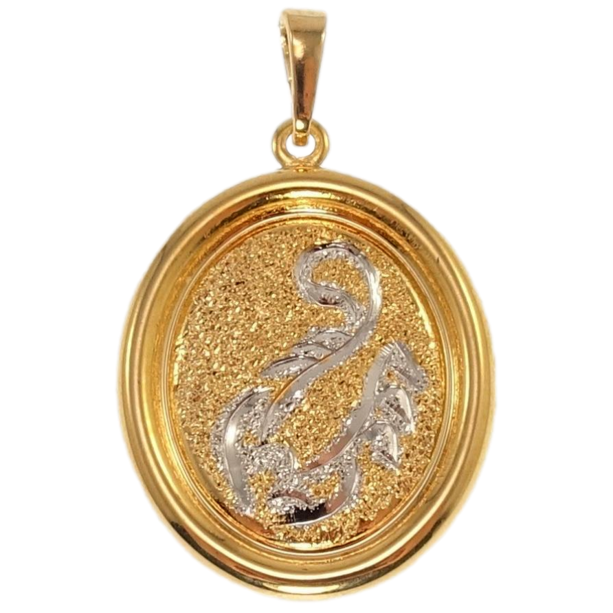 Кулон Xuping Позолота + Родій Медальйон Знак Зодіаку Скорпіон фото №1