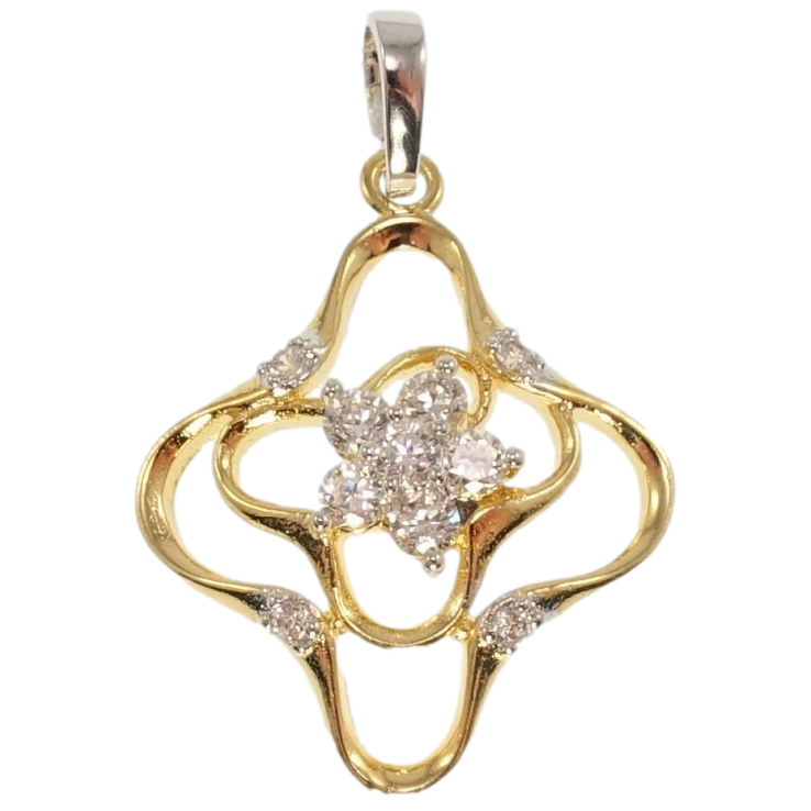 Кулон Xuping Позолота + Родій Квіткові мотиви з цирконієм фото №23 Кулон Xuping Позолота + Родій Квіткові мотиви з цирконієм фото №23