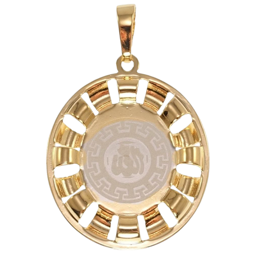 Кулон Xuping Позолота + Родій Мусульманська підвіска з написом Аллах напиленням фото №1