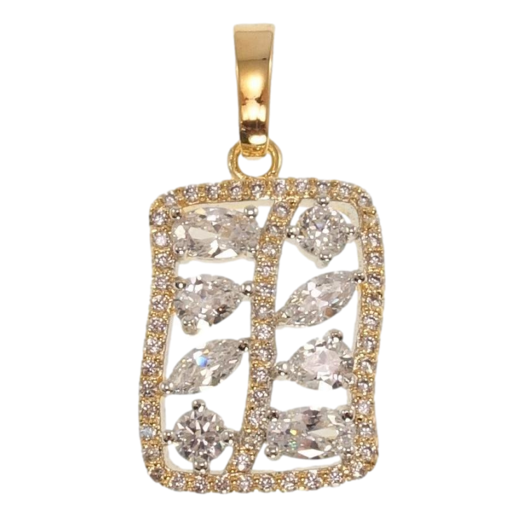 Кулон Xuping Позолота + Родій Кристальна витонченість фото №6 Кулон Xuping Позолота + Родій Кристальна витонченість фото №6